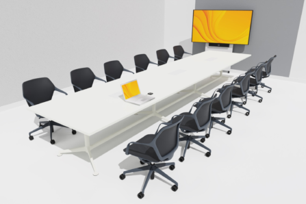 VAV Videokonferenzraumlösung – BYOM – 8–12 Personen – Mobile Displaystele
